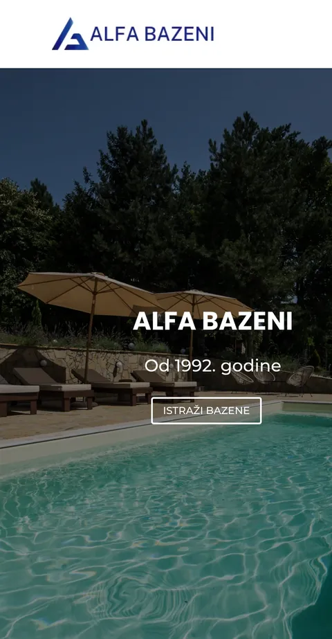 Sajt Alfa Bazeni na telefonu